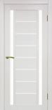 Дверь межкомнатная из экошпона Оптима Порте Турин 558 Ясень перламутровый остекл